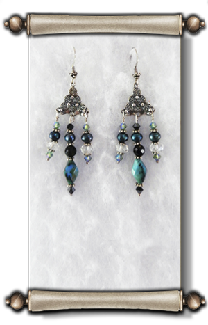 The Kings Daughter Teal Waterfall Earrings Trifles and Trinkets
