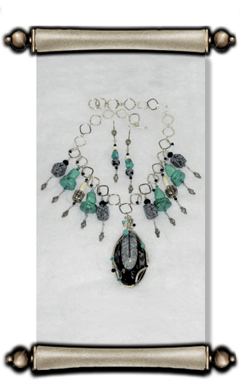 The Kings Daughter Turquoise Thunder Cascade Earrings